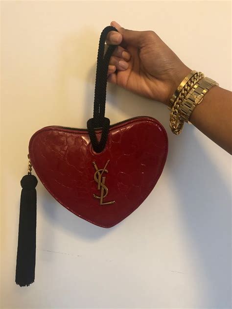 ysl leopard heart bag|YSL heart bag price.